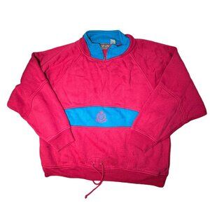 Vintage Sporting Club Colorblock (Pink & Blue) Pullover Sweatshirt...